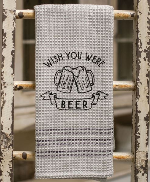 Picture of Wish You Were Beer Dish Towel