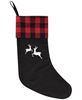 Picture of Red Buffalo Check Reindeer Stocking