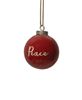 Picture of Red Ceramic Peace Ornament