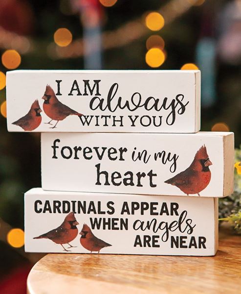 Picture of Always With You Cardinal Blocks, 3/Set