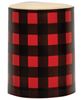 Picture of 4" Red Large Buffalo Check Timer Pillar