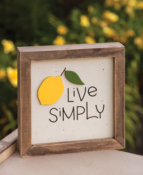 Picture of Live Simply Lemon Frame