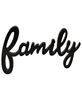 Picture of Hanging Black Script Family Sign