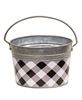 Picture of Black & White Buffalo Check Oval Pail