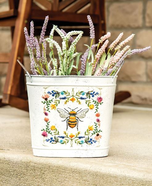 Picture of Honeybee Floral Oval Bucket