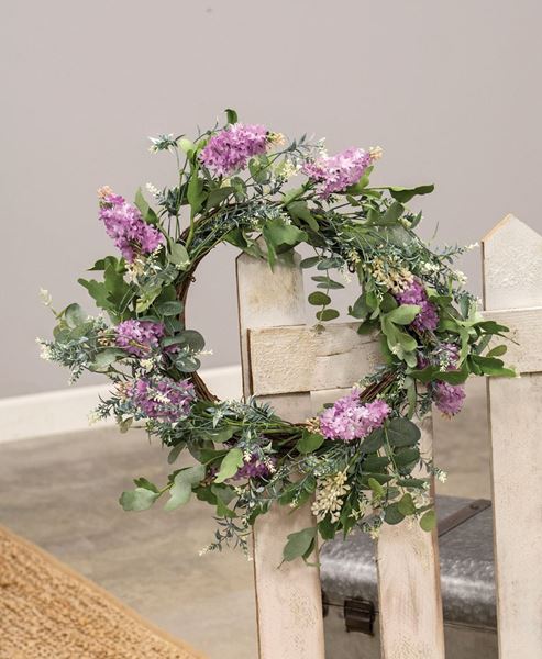 Picture of Purple Wildflowers Wreath, 24"