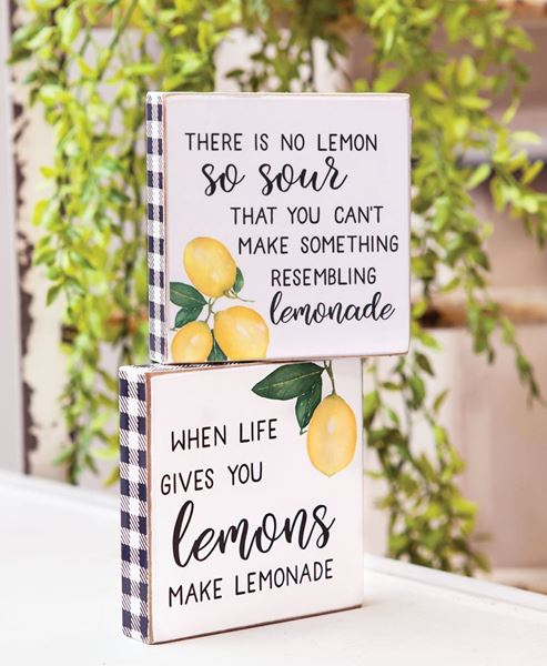 Picture of Lemonade Square Block, 2/Set