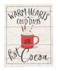 Picture of Warm Hearts Hot Cocoa Pallet Easel Sign