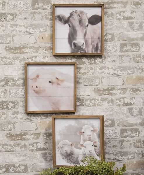 Picture of Farm Animal Portrait Frames, 3/Set