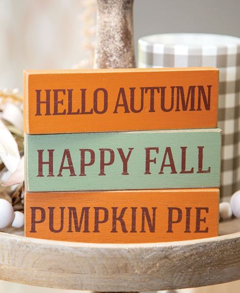 Picture of Happy Fall Skinny Mini Block, 3/Set