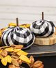 Picture of Black & White Buffalo Check Stuffed Pumpkin 5.5"