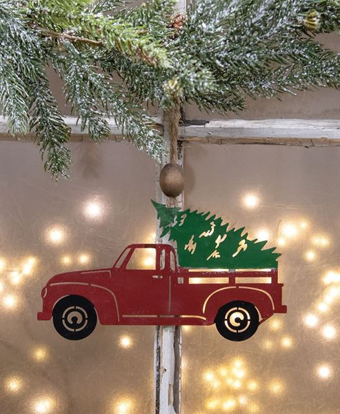 Picture of Christmas Truck Iron Ornament