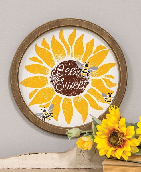 Picture of Bee Sweet Sunflower Circle Frame