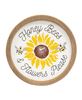 Picture of Honey Bees & Flowers Please Sunflower Circle Frame