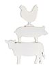 Picture of Shabby Chic Farm Animal Stacking Sitters, 3/Set