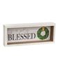 Picture of Thankful/Blessed Inset Box Sign, 2/Set