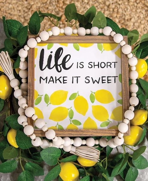 Picture of Life Is Short Make It Sweet Framed Box Sign