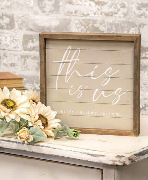 Picture of This is Us Slat-Look Framed Sign