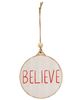 Picture of Believe Wooden Ornament