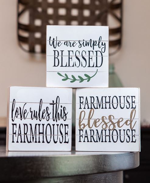 Picture of Farmhouse Shiplap Box, 3/Set