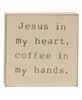 Picture of Coffee & Jesus Engraved Block, 2/Set