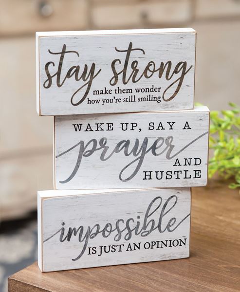 Picture of Stay Strong Blocks, 3/Set