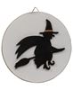 Picture of Witch Silhouette Circle Easel Sign