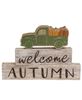 Picture of Welcome Autumn Green Truck Blocks, 3/Set