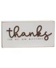 Picture of Thanks For All Our Blessings Block Sign