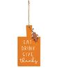 Picture of Eat Drink Give Thanks Cutting Board Sign Ornament