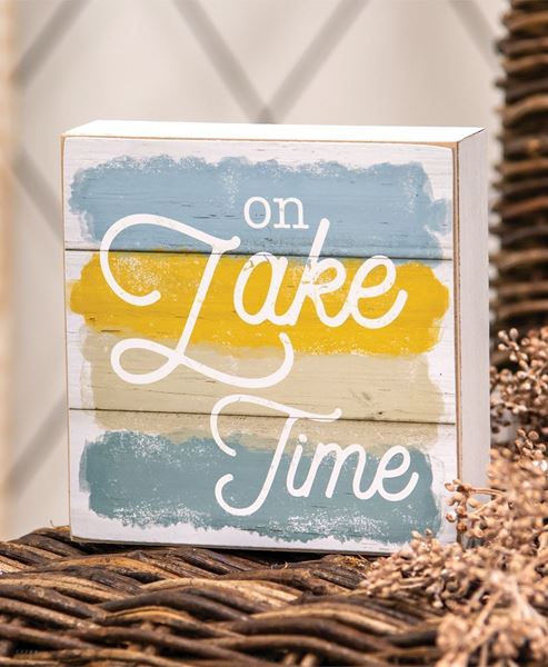 Picture of On Lake Time Box Sign