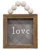 Picture of Love and Family Beaded Plaid Mini Frame, 2/Set