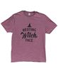 Picture of Resting Witch Face T-Shirt, Heather Maroon