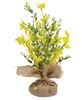 Picture of Yellow Tabletop Wildflowers w/Burlap Base