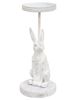 Picture of White Bunny Metal Pillar Candle Holder, 8.25" Tall