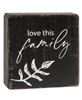 Picture of Love This Family Black Wooden Sign