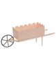 Picture of Pink Scalloped Metal Wheelbarrow