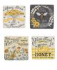 Picture of Farm Fresh Honey Resin Coasters, 4/Set