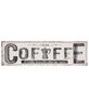 Picture of Coffee White Distressed Metal Sign