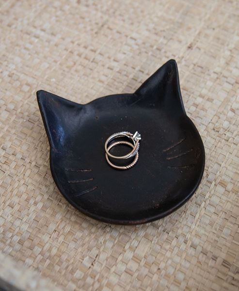 Picture of Black Cat Resin Trinket Tray