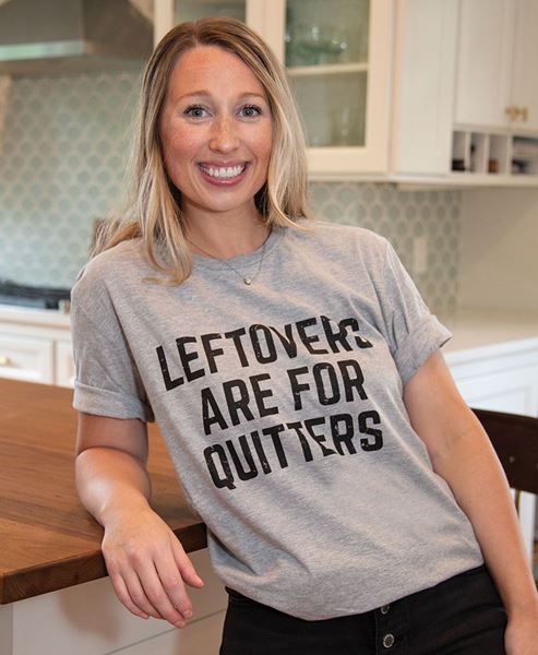 Picture of Leftovers Are For Quitters, Sport Gray XXL