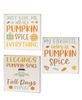 Picture of Pumpkin Spice Everything Square Block, 3/Set