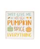 Picture of Pumpkin Spice Everything Square Block, 3/Set