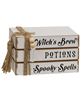 Picture of Witch's Brew, Potions, Spooky Spells Mini Wooden Book Stack