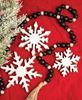 Picture of Distressed Chunky Wooden Snowflake Sitters, 3/Set