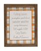 Picture of Fall Words Plaid Easel Sign