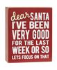 Picture of Dear Santa, I've Been Very Good Box Sign