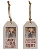 Picture of Santa's Favorite Wigglebutt Photo Tag Ornament, 2/Set