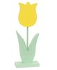 Picture of Wooden Pastel Tulip Pedestal, Yellow