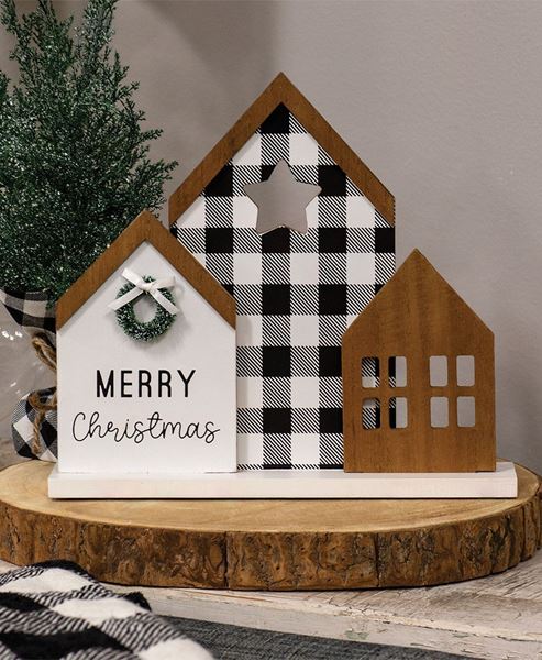 Picture of Merry Christmas Woodland Cutout Home